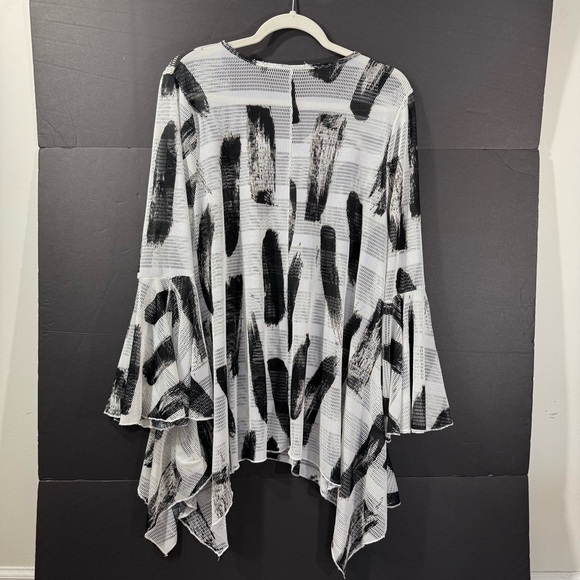 Dor Dor Couture Mesh Sheer Tunic Coverup Flowy Boho Artsy - Picture 6 of 10